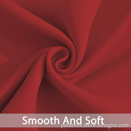 Red Blackout Curtains 63 Inch Long